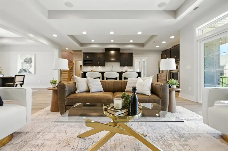 Staged living room